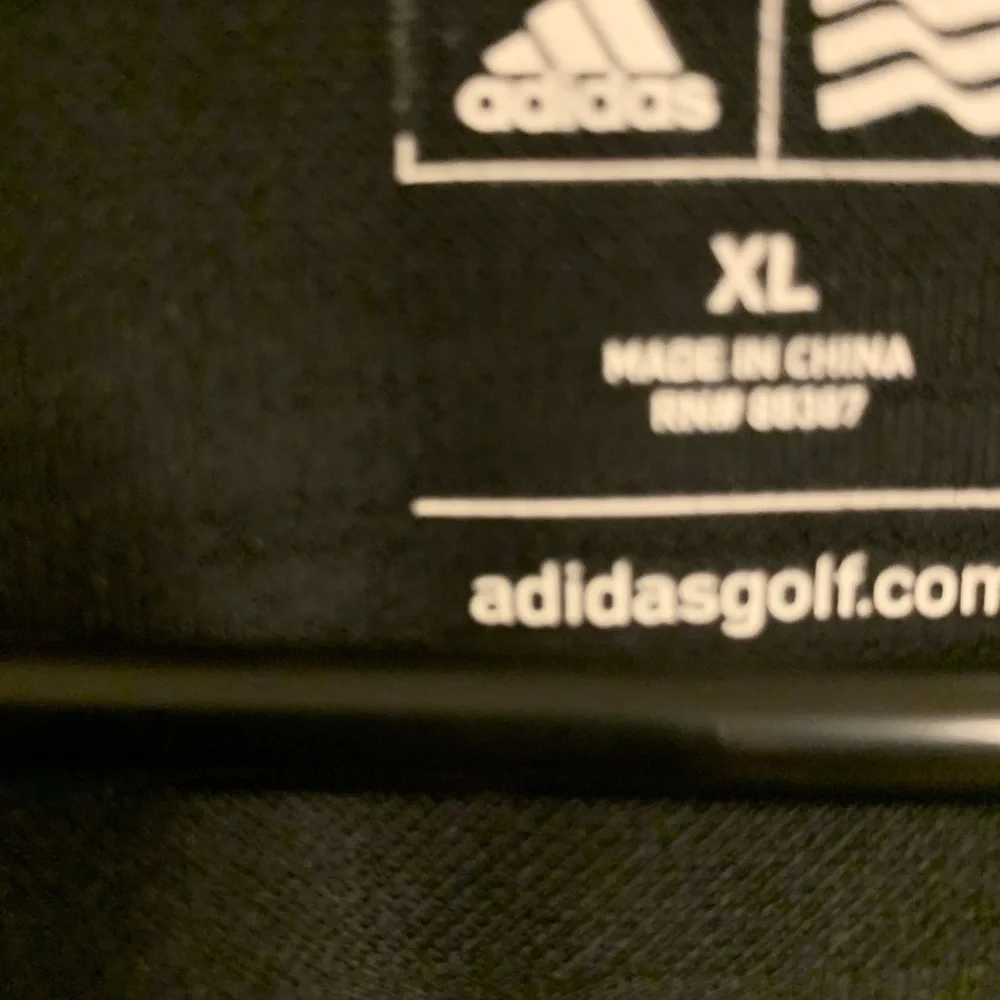 Adidas XL men’s golf polo.